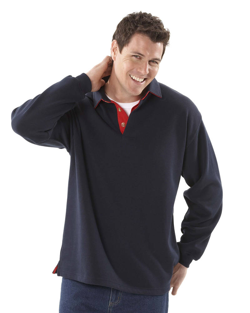 TWO TONE RUGBY JUMPER