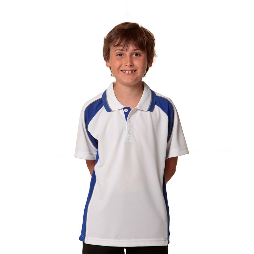 KIDS MINI WAFFLE SHORT SLEEVE POLO