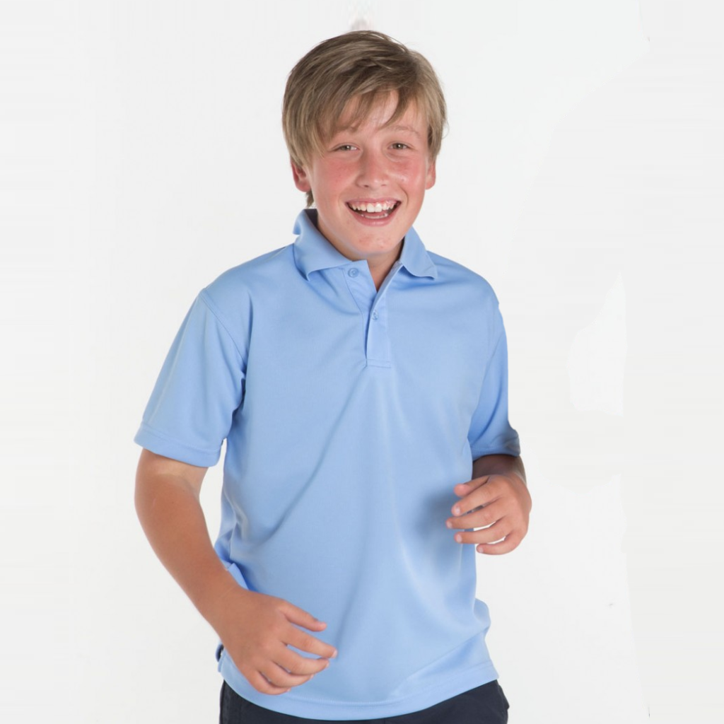 KIDS S/S POLY POLO