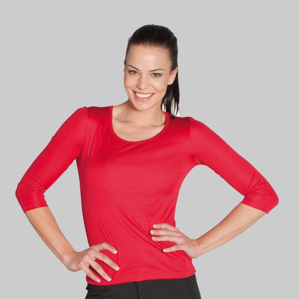 LADIES 3/4 SLINKY TEE