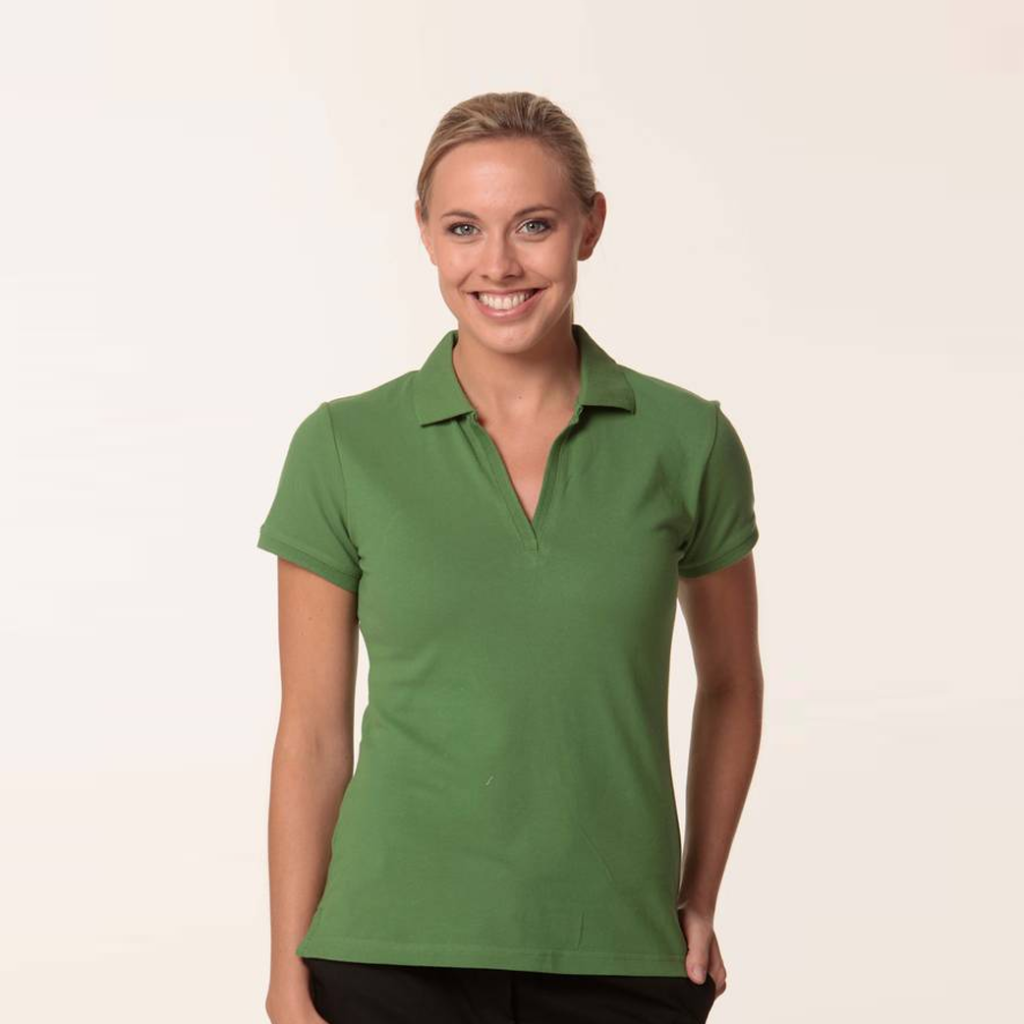 LADIES PIQUE KNIT SHORT SLEEVE POLO