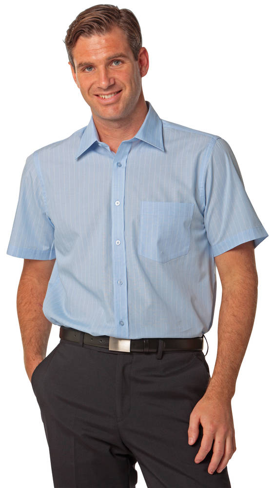Men’s Pin Stripe Short Sleeve Shirt
