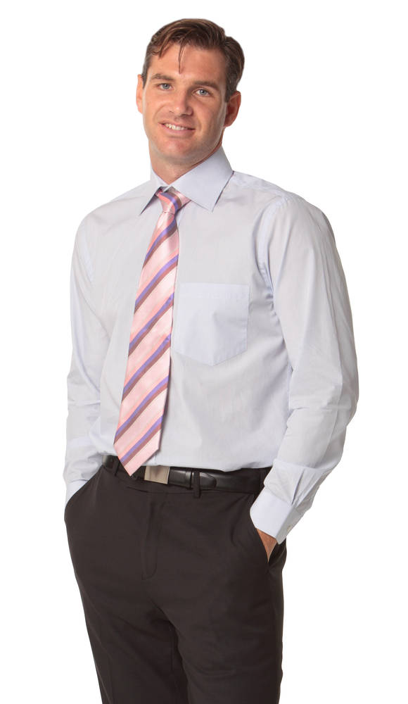 Men’s Mini Check Premium Cotton Long Sleeve Shirt