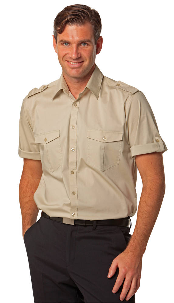 Men’s Short Sleeve Military Shirt