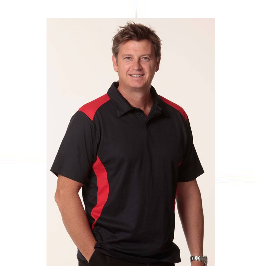 MENS CONTRAST SHORT SLEEVE POLO