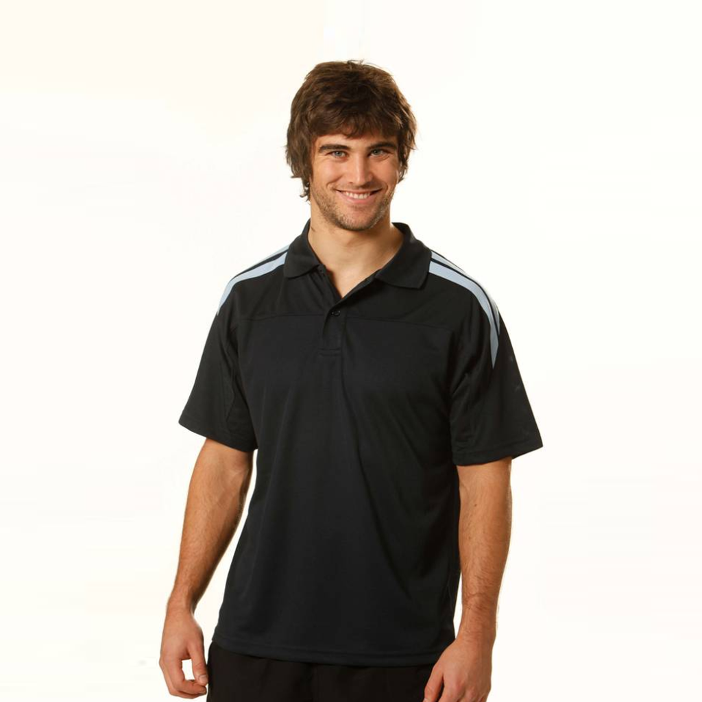 MENS CONTRAST SHORT SLEEVE POLO