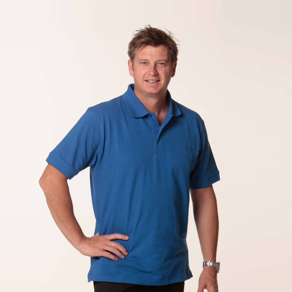 MENS COTTON PIQUE KNIT SHORT SLEEVE POLO