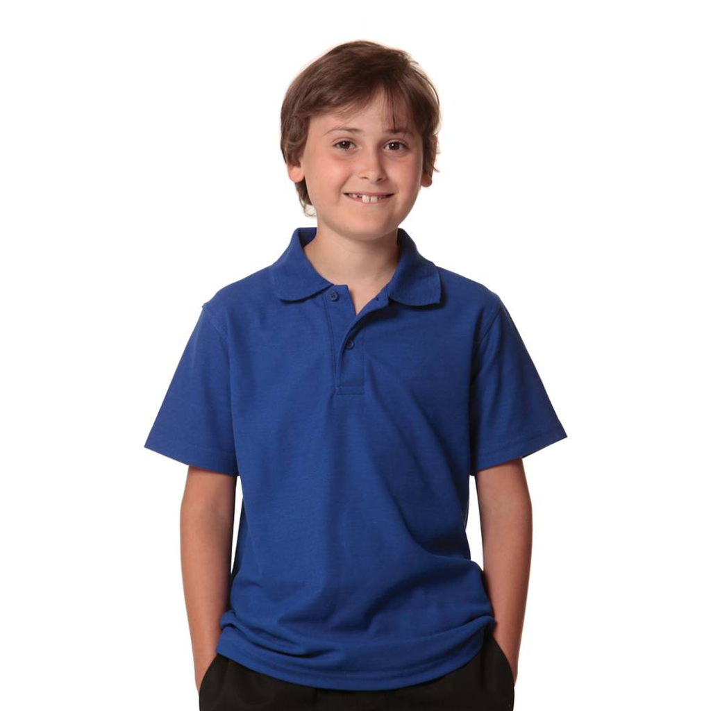 POLY COTTON KIDS SHORT SLEEVE POLO