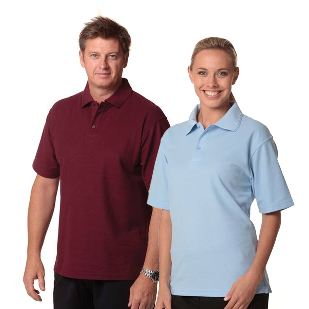 POLY COTTON PIQUE KNIT SHORT SLEEVE POLO