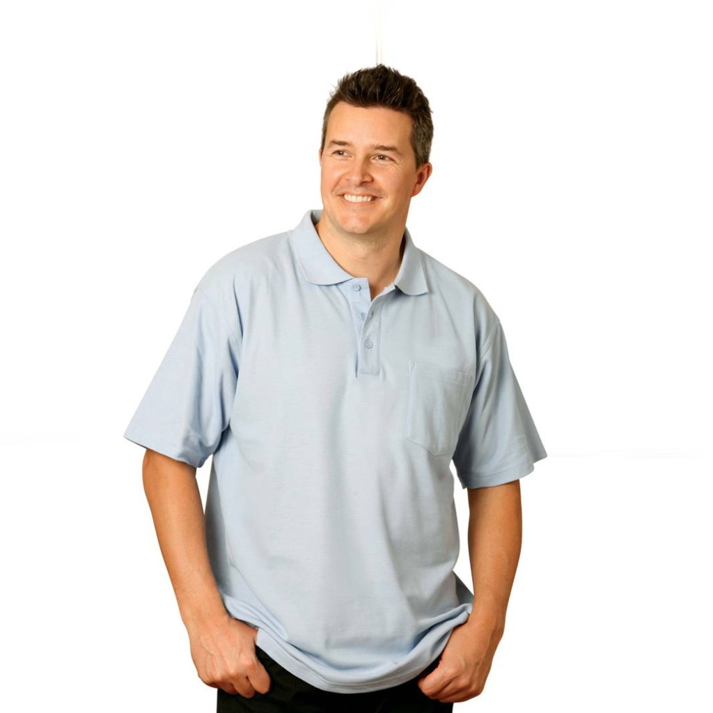 POLY COTTON PIQUE POCKET SHORT SLEEVE