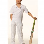FCW - Kids TrueDry® Mesh Knit Short Sleeve Cricket Short Sleeve Polo