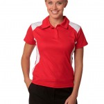 FCW - LADIES CONTRAST SHORT SLEEVE POLO
