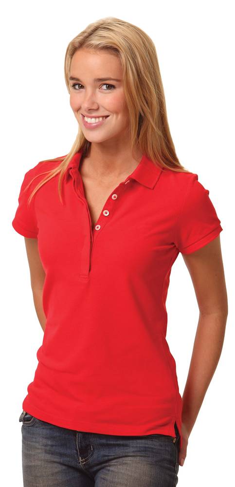 LADIES SOLID COLOUR SHORT SLEEVE POLO