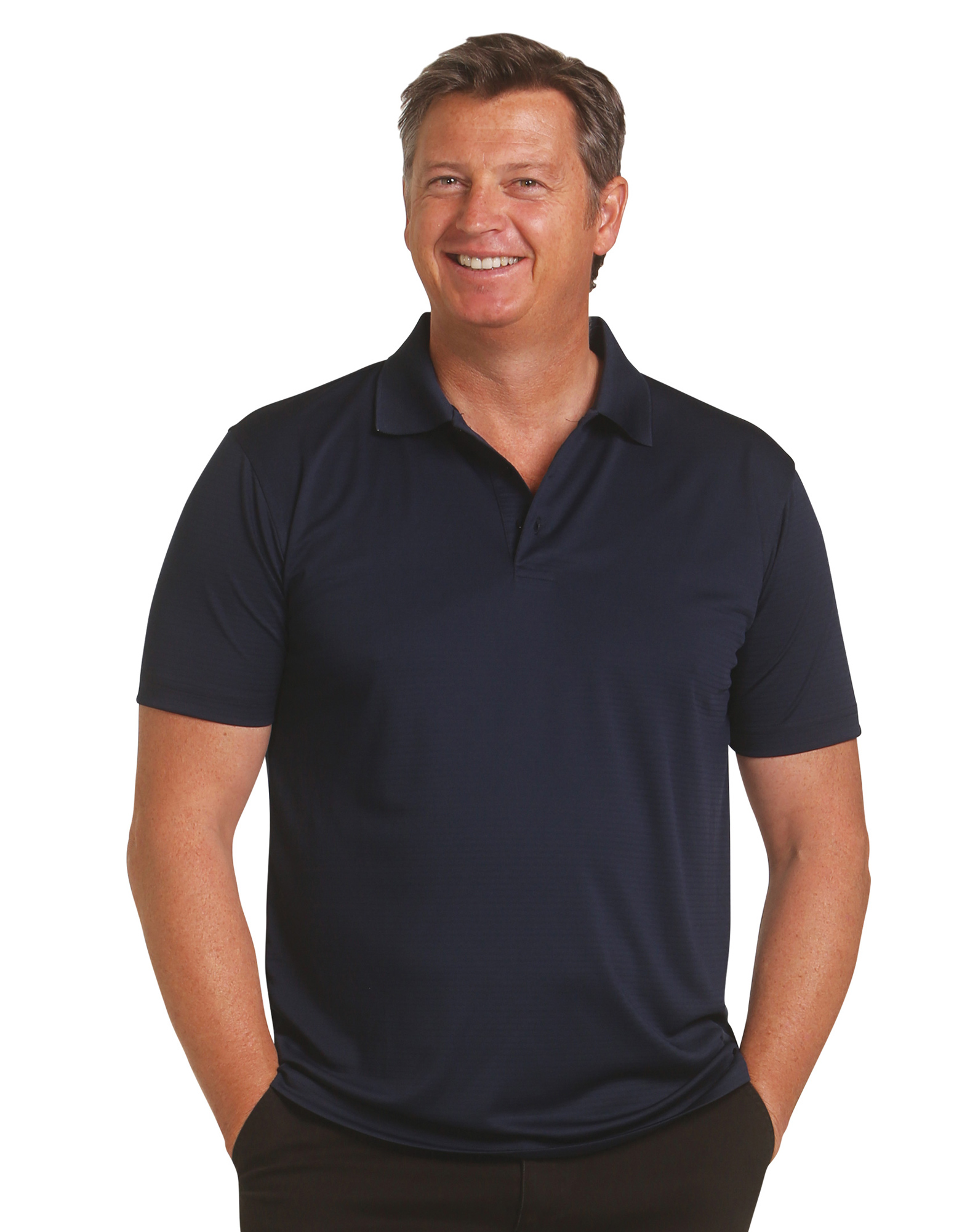 MENS TEXTURED POLO - FCW