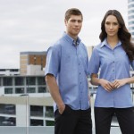 FCW - Ladies S/S Wrinkle Free Chambray Shirt