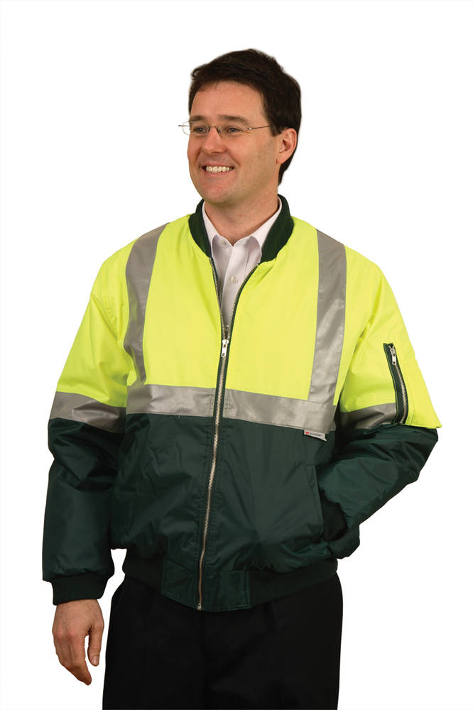 High Visibility Tow Tone Flying Jacket with 3M Reflective Tapes