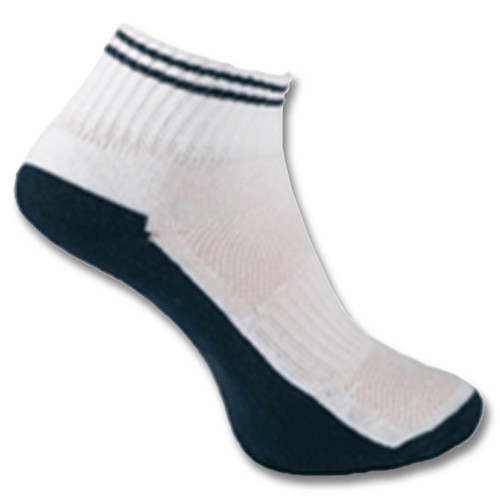 Quarter length sport sock