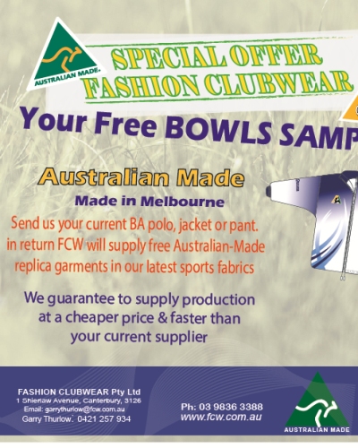 2016 Bowls Australia Catalogue Part 1
