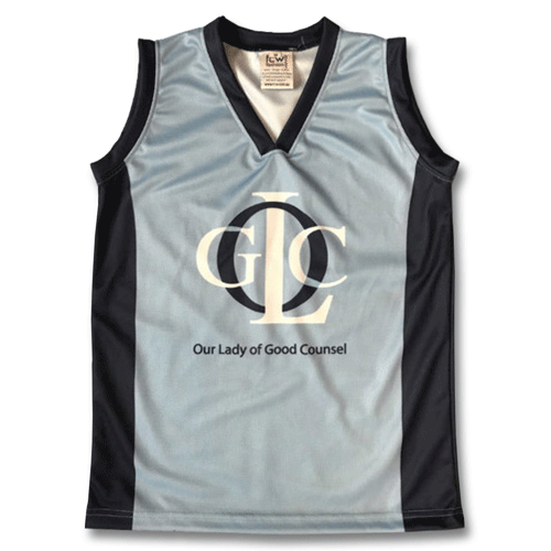 Our Lady of Good Counsel basketball singlet