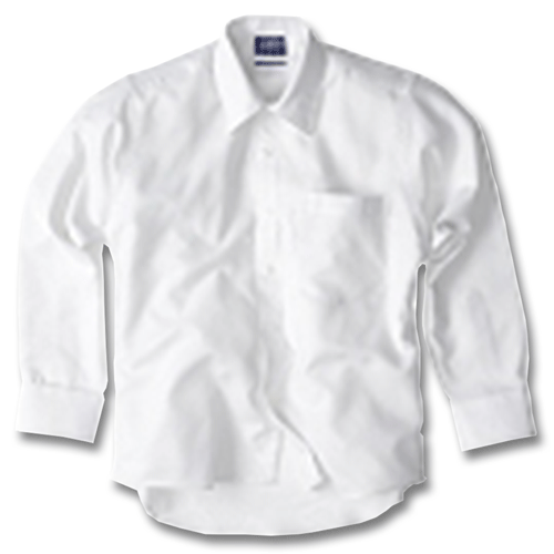 Boys long sleeved brushed polyester cotton shirt