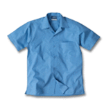 FCW - Boys open neck straight hem polyester cotton poplin shirt