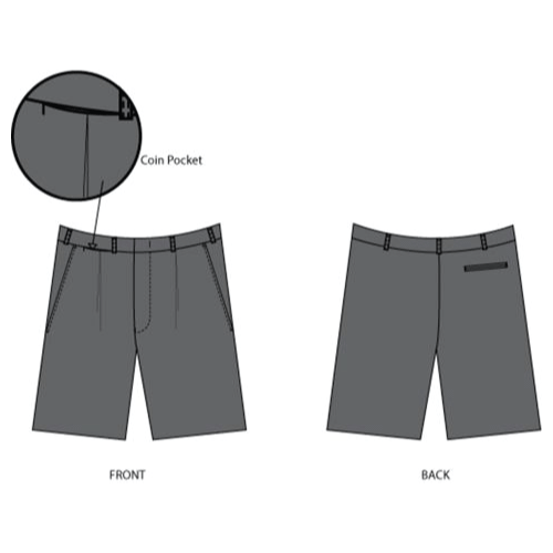 Boys Shorts with Belt Loops – Grey