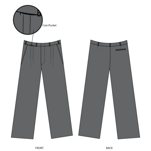 Boys Trousers with Belt Loops – Grey