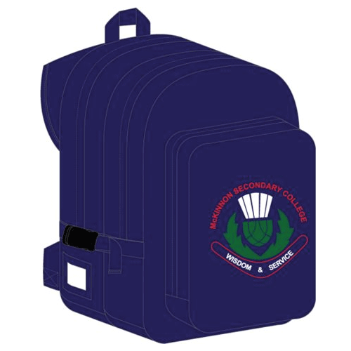 College Backpack with Logo – Navy