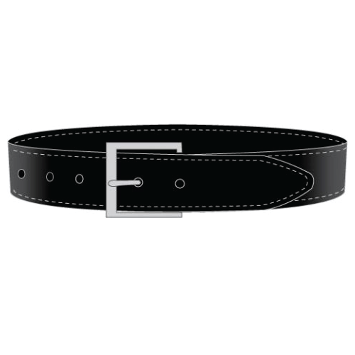 Unisex Leather Belt – Black