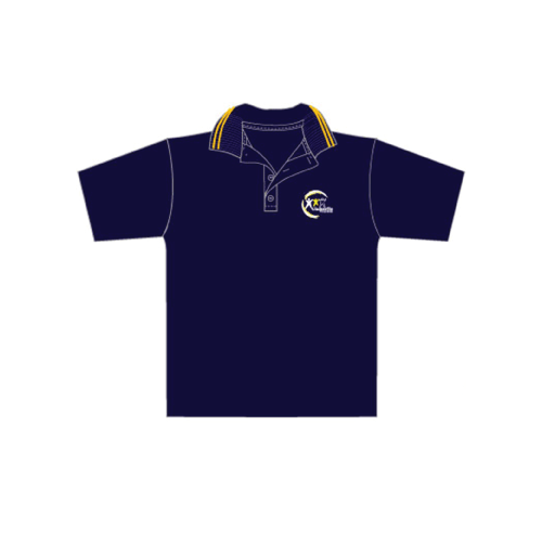 Unisex Polo Shirt Short Sleeve with Logo – Dark Navy