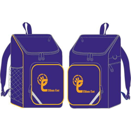 School Bag with Logo – Purple