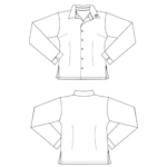 FCW - Unisex Shirt Long Sleeve with Emblem – White