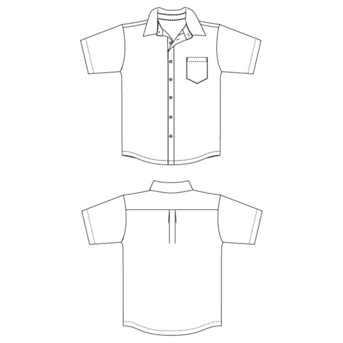 Boys S/S Shirt – White Gref:1010C/Midford