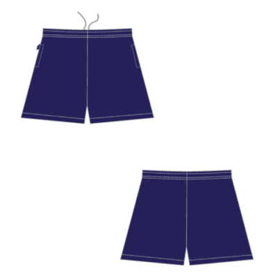 Unisex Shorts Elasticised Waist - Navy