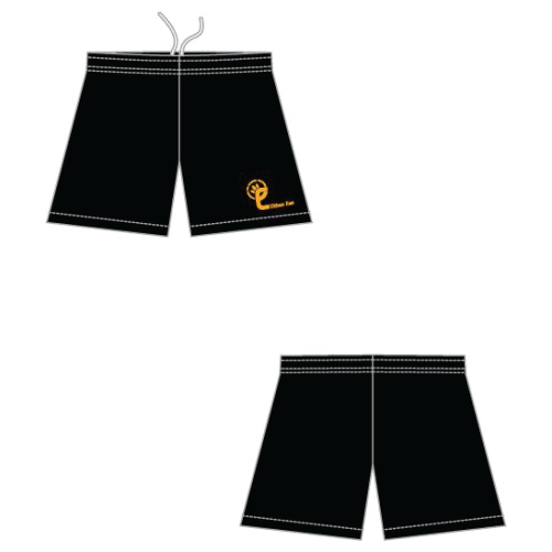 Unisex Shorts Rugby with Logo – Black