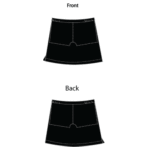 FCW - Girls Skort (Netball Skirt) – Black
