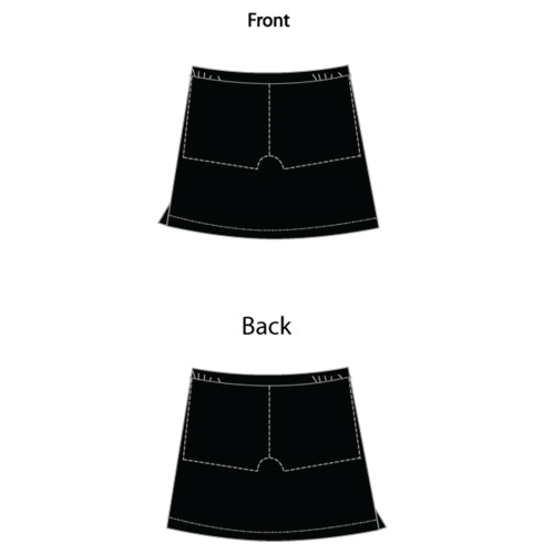 Girls Skort (Netball Skirt) – Black