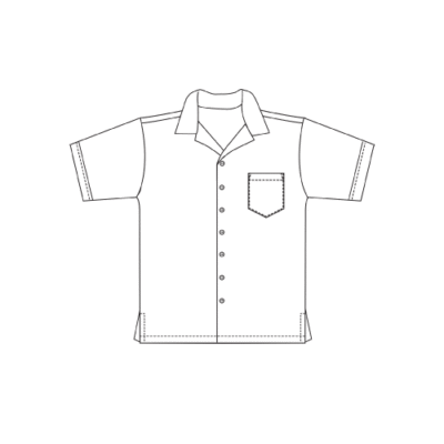 Unisex Shirt Short Sleeve with Logo - White