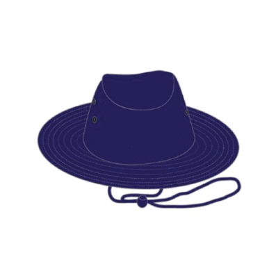 Unisex Wide Brimmed Hat - Navy