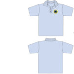 FCW - Unisex Polo Shirt Short Sleeve with Logo Bright P-12- Sky Blue