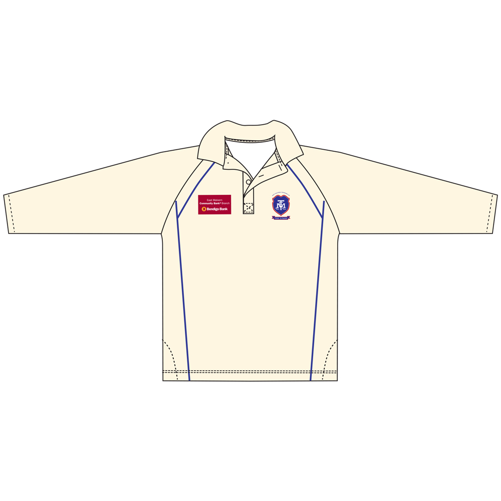 EMTCC Men’s Cricket Shirt Long-Sleeve (Cream)