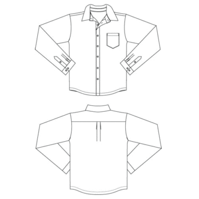 Unisex Shirt Long Sleeve – White