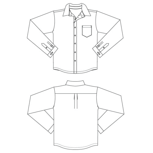 Unisex Shirt Long Sleeve – White
