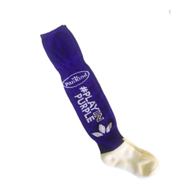 5. PanKind Foundation – #PlayinPurple Football Socks