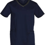 FCW - M7650/M7660 MENS & LADIES V-NECK CONTRAST TRIM SCRUB TOP