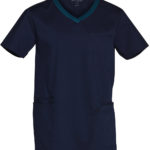 FCW - M7650/M7660 MENS & LADIES V-NECK CONTRAST TRIM SCRUB TOP