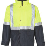 FCW - SW18A HI-VIS SAFETY JACKET WITH MESH LINING & 3M TAPES