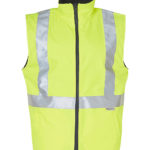 FCW - SW19A HI-VIS REVERSIBLE SAFETY VEST WITH 3M TAPES