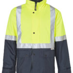 FCW - SW28A HI-VIS TWO TONE RAIN PROOF JACKET WITH QUILT LINING