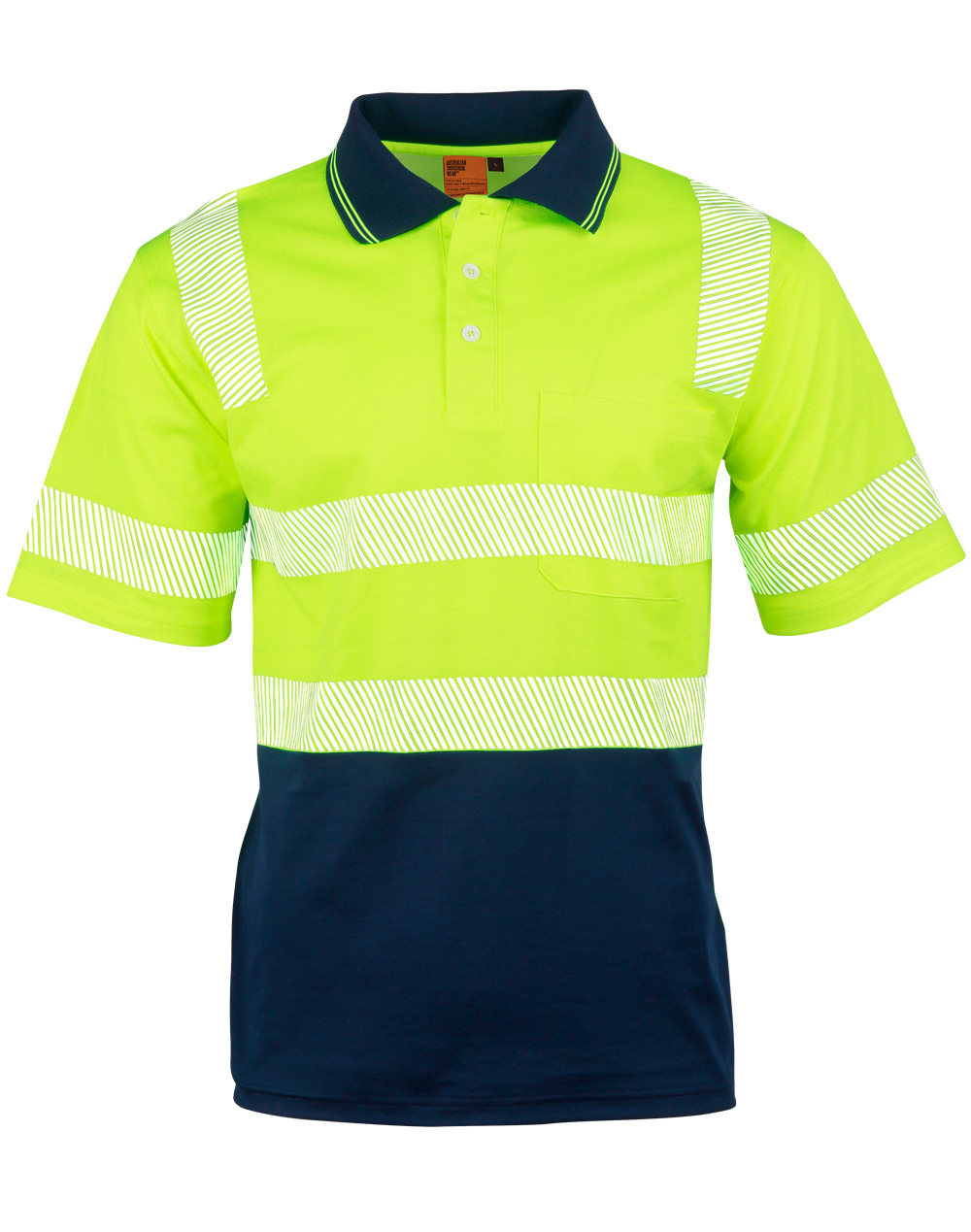 SW73 UNISEX TRUEDRY® BIOMOTION SEGMENTED SS SAFETY POLO
